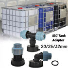 IBC Adapter zum Verbinden von IBC Wassertank mit PE-Rohr 90° Winkel 32mm