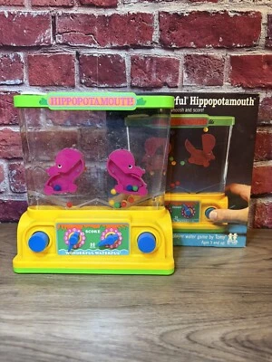 VINTAGE ORIGINAL 1977 TOMY WIZARD WATER GAME HIPPOPOTAMOUTH WATERFALLS IN BOX - Image 1 of 4