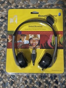 Rosetta Stone Headset Microphone USB For Language Learning Software New Sealed - Picture 1 of 2