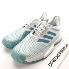 Adidas SoleCourt Boost Parley Womens 11 Tennis Shoes White Racket Racquet G26301