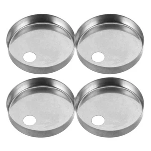 2 Pairs Decorative Toilet Bolt Covers Metal Round Caps For Toilet Seat Screw - Picture 1 of 12