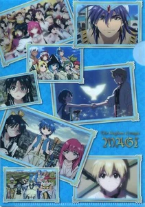 Mini carpeta de archivos Magi El Laberinto de la Magia anime Morgiana Hakuryuu Ren Simbad - Imagen 1 de 2