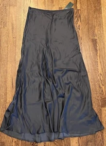 Wild Fable Women's Size Small Satin Trumpet Maxi Skirt Slate Gray - Picture 1 of 7