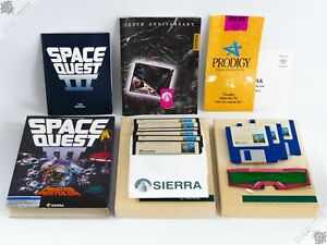 PC IBM SPACE QUEST III 3 THE PIRATES OF PESTULON BIG BOX MS-DOS GAME 1989 SIERRA
