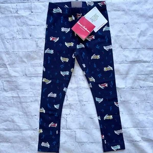 NWT Toddler Girl Size 4 Hanna Andersson Slim Fit Leggings Bunnies - Picture 1 of 7
