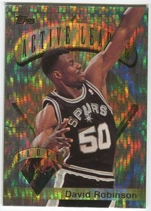 1995-96 Topps DAVID ROBINSON Active Leaders Power Booster Refactor SP #5 Spurs - Picture 1 of 2