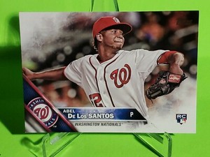 2016 Topps # 394 Abel De Los Santos Washington Nationals RC