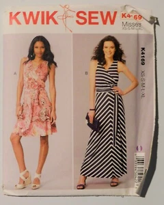 VESTIDOS Y FAJA KWIK COSER 4169 MISSES' SURPLICE, LÍNEA A - Imagen 1 de 3