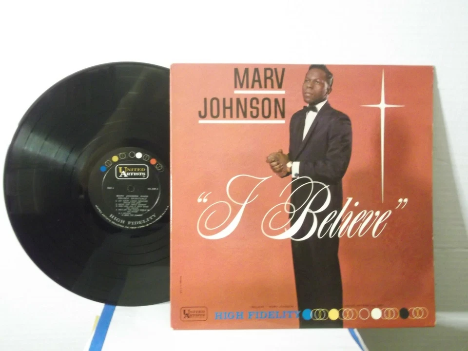 Marv Johnson,UAL 3187,"I Believe",US,LP,mono,1962 gospel, black deep groove,M- - Image 1 of 1