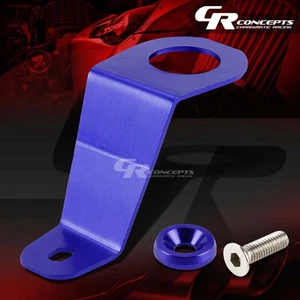 SOPORTE RADIADOR ALUMINIO BILLET CNC AZUL + ARANDELA MONTAJE PARACHOQUES PARA EG EH CIVIC - Imagen 1 de 6