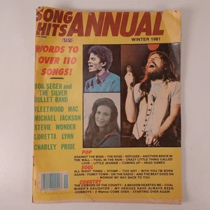 Song Hits Annual Magazine Winter 1981 Michael Jackson Bob Seger Charlton - Picture 1 of 9