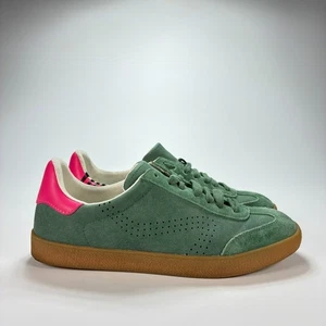 Steve Madden Graysen Green Pink Leather Casual Sneakers Shoes Women’s Size 7.5 M - Picture 1 of 10