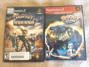 PLAYSTATION 2 (LOT 2) RATCHET DEADLOCKED & RATCHET & CLANK GOING COMMANDO TESTED - Picture 1 of 8
