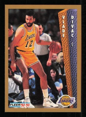 1992-93 Fleer #107 Vlade Divac HOF Basketball LAKERS NM - Image 1 of 3