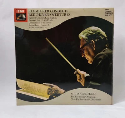 Beethoven - Overtures (Otto Klemperer) - Double Music Vinyl Record - Image 1 of 4