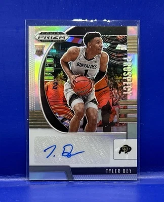 2020 Panini Prizm Draft Rookie RC Silver Prizm Auto Tyler Bey Dallas Mavericks - Image 1 of 2