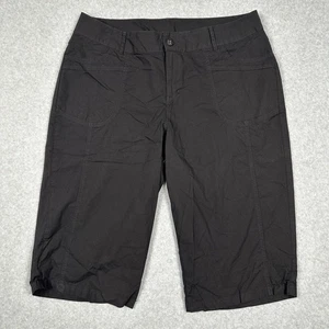 Lane Bryant Bermuda Shorts Womens 18 Black Casual Stretch Pockets Button - Picture 1 of 8