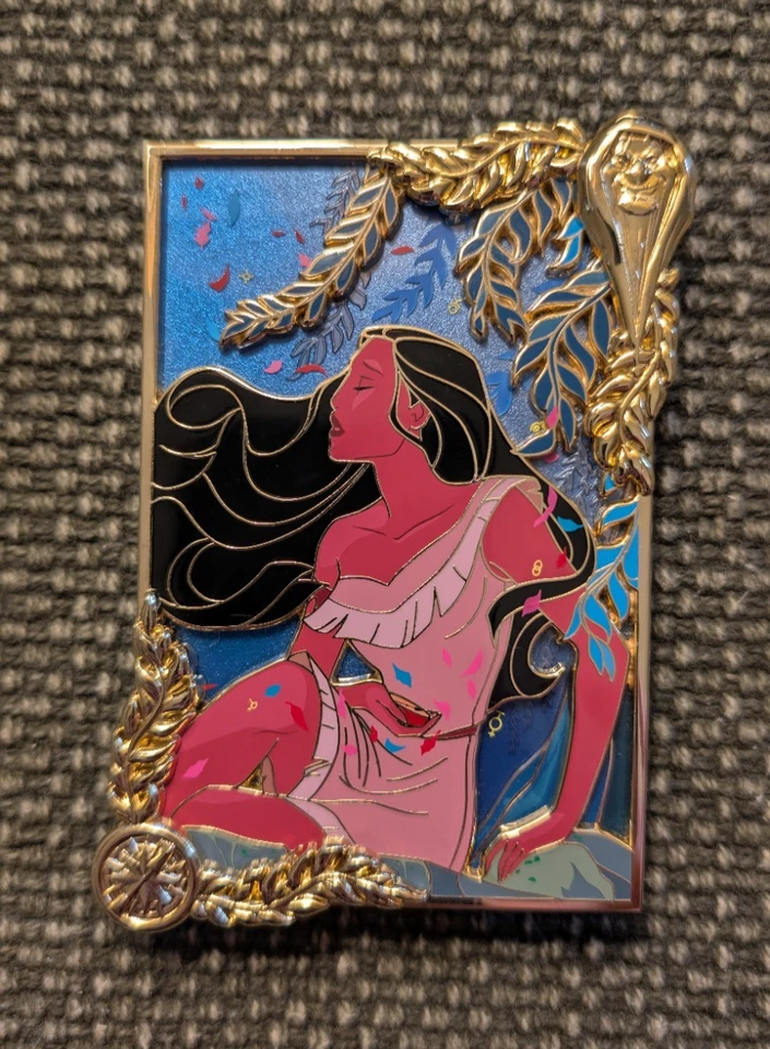Disney Fantasy Pin ThePinHut Wishing Profile Pocahontas LE 60 Jumbo - Image 1 of 4