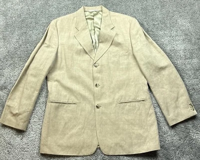 Perry Ellis Blazer Mens 42R Linen Blend 2 Button Suit Jacket Sport Coat Classic - Image 1 of 4