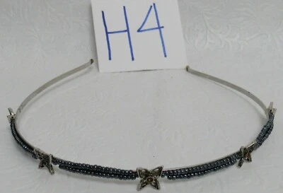 Butterfly Metal Headband with Beads New - Image 1 of 4