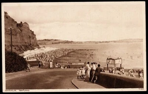 Shanklin Tentland Isle of Wight Double View Postcard - Picture 1 of 2