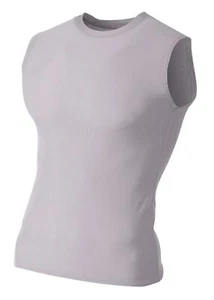 A4 NB2306 Youth Polyester/Spandex Compression Moisture Wicking Muscle T-Shirt - Picture 1 of 10