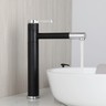 Bathroom Basin Faucet Black Single Hole/Handle Vessel Sink Mixer Taps Deck Mount