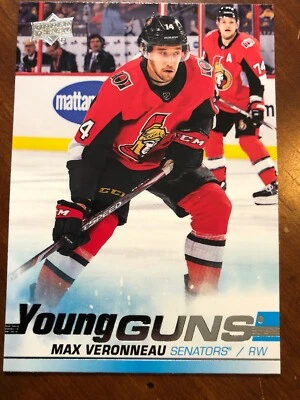 19-20 UD Series 2 Hockey Young Guns 482 Max Veronneau - Image 1 of 2