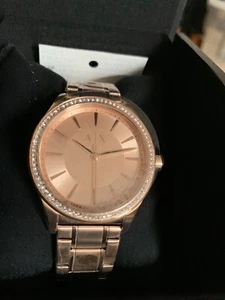 Armani Exchange Rose Gold Ladies Watch - Picture 1 of 10