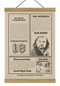 Fleetwood Mac/Van Morrison Original Promo Ad, Mounted w/Magnetic Frame! - Picture 1 of 3