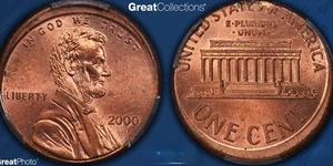 ErRoR! FULL DATE 2000 LINCOLN Struct 10% Off-Center PCGS MS63RD - Picture 1 of 3