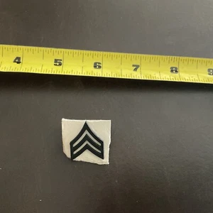 Vintage US Military Insignia Black Sergeant Chevrons Uniform Pin - Picture 1 of 3