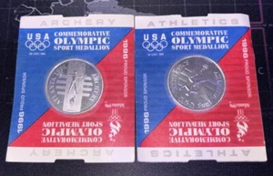 Vtg 1996 Atlanta Olympics Gymnastics Coin Metal USA. - Picture 1 of 2