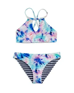 Splendid 266287 Girls Brighter Hi Reversible Two Piece Swimwear Size 16 - Picture 1 of 3