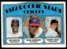 1972  Topps #474 Don Baylor / Harrison / Johnny Oates RS, RC  Baltimore Orioles