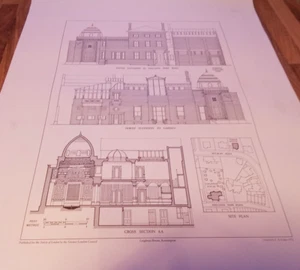 Vintage Architectural prints Of London Buildings - Picture 1 of 4