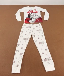 Carters Toddler Size 5T Ivory Holiday Print Long Sleeve 2 Piece Pajama Set NWT - Picture 1 of 7