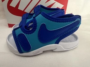 Nike Sunray Adjust 6 (TD) Blue/Teal Baby boy Sandal US Size 5c, 6c, 7c - Picture 1 of 5