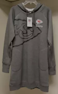 KANSAS CITY CAPIS - ABITO FELPA UFFICIALE NFL DA DONNA CON CAPPUCCIO MED NUOVO CON ETICHETTE - Foto 1 di 11