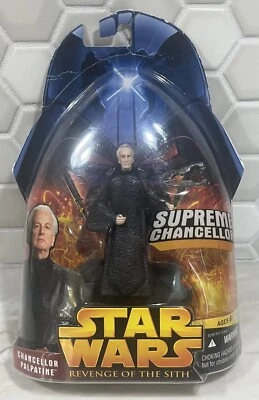 Figura 2005 Star Wars La Venganza de los Sith Canciller Palpatine sin usar, en caja Foto 1 de 2