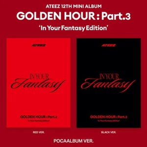 ATEEZ [GOLDEN HOUR:PART.3 IN YOUR FANTASY EDITION] 12th Mini Album POCA Ver+GIFT - Picture 1 of 15