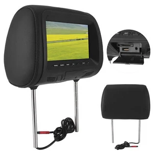 Back MP5 Multimedia Player Monitor DVD Headrest LCD 7in USB - Picture 1 of 12