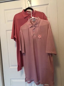 Lot Of 2 Coral Ridge Peter Millar Polo Shirts Large  - Picture 1 of 10