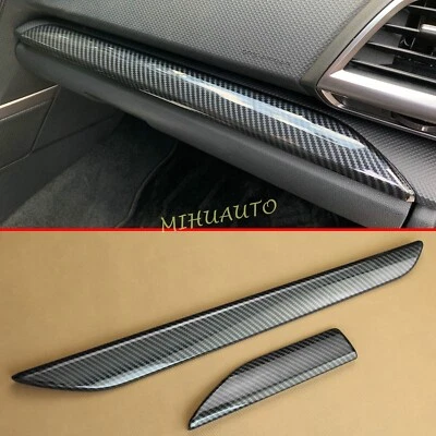 Carbon Fiber Interior Dashboard Strip Cover Trims For 2019-2024 Subaru Forester Foto 1 de 4