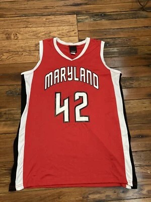 复古 Wilson 女式马里兰州篮球球衣 # 42 大号 — 第 1/4 张图片