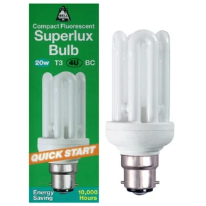 Bell 04988 20W (100W) BC B22 Superlux Quick Start CFL - Picture 1 of 1