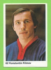 1974-75 Swedish Williams #62 Konstantin Klimov Krylia Sovetov Moskva