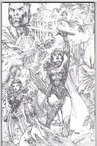 Wonder Woman #750 Jim Lee Torpedo Virgin Sketch Cover Variant DC 2020 NM - Picture 1 of 2