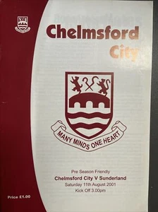 Chelmsford City v Sunderland(Pre Season Friendly 2001) 11/8/2001 - Picture 1 of 2