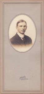 Clarence Harvey Walker Cabinet Photo - Lincoln Academy, Maine, 1913 Class